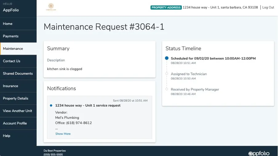 Maintenance Request